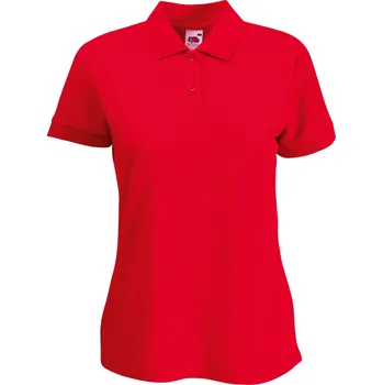 Fruit of the Loom Polokošile Lady-Fit 65/35 Polo, krátký rukáv, dámská COT16321200401-red S Červená