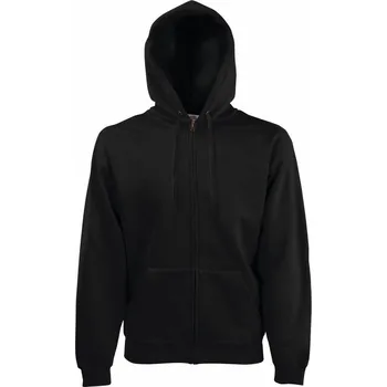 pracovní mikina Fruit of the Loom Mikina Classic Hooded Sweat Jacket s kapucí na zip COT16206200201-black S Černá