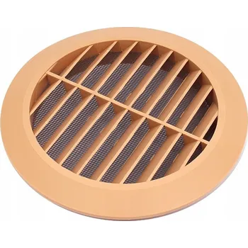 Větrací mřížka Ventilační mřížka kulatá 125 mm se sítí proti hmyzu béžová XL plastová