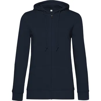 pracovní mikina B&C Mikina Inspire Zipped Hood s kapucí, dámská COT-01W36B45001 S Modrá královská