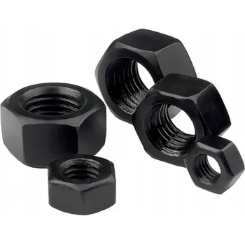 Matice Šestihranná matice DIN934 M22 tř. 10.9 černá, balení 5 ks