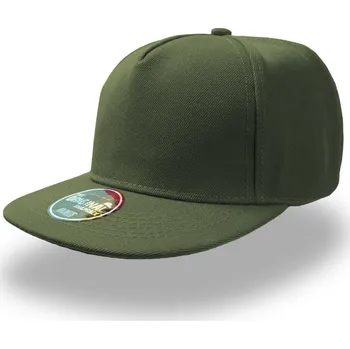Pracovní přilba Atlantis Headwear Kšiltovka Snap Five, 5 panelová COT33006455099-olive Olivová UNI