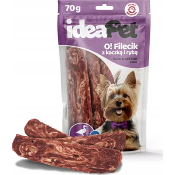 Pamlsek pro psa IdeaPet Filety s kachnou a rybou 70g pro psa