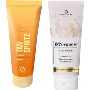 7suns Tan Spritz Omlazující koktejl urychlující opálení 100 ml + Krém na ruce 7