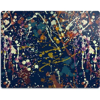 Miska pro psa Podložka pod misku pro psy a kočky - Vzor cákance barvy, 90x60 cm