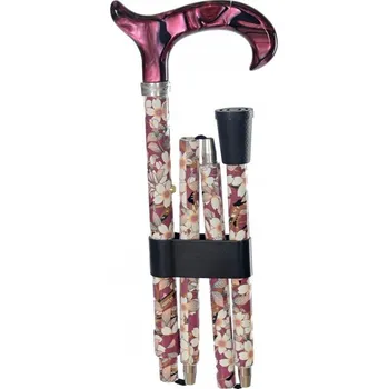 Vycházková hůl skládací Fayet Fleurs (86-96 cm)