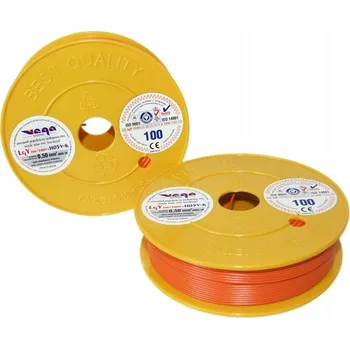 elektrický kabel Kabel LGY/H05V-K 0,50 mm2 100 m Oranžový