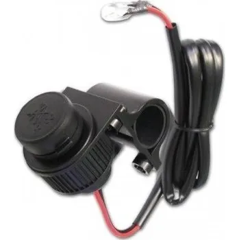 Vodotěsná zásuvka 12V s držákem