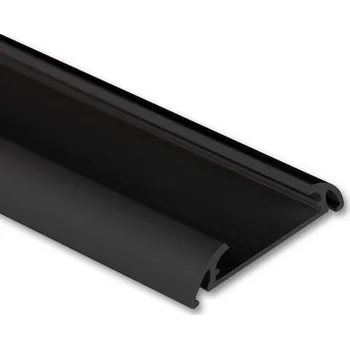 LED páska Přisazený hliníkový profil PXA 40x9mm bez difuzoru černý 2m