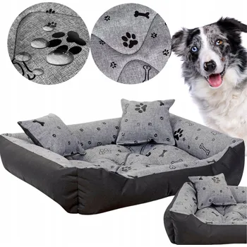 Pelíšek pro psa PELÍŠEK PRO STŘEDNÍHO PSA, KOTEC OHRADEC 100X75CM, VODĚODOLNÝ + 2 POLŠTÁŘE