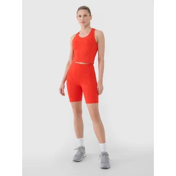 Dámské kalhoty Dámské krátké legíny 4F 4FWSS25TFSTF016 RED M