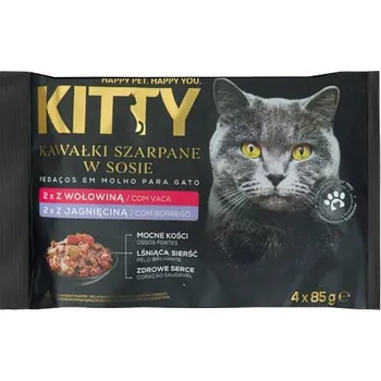 Krmivo pro kočku Mokré krmivo Kitty mix chutí 0,34 kg