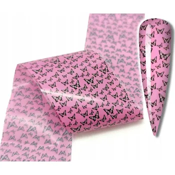 FÓLIE NA NEHTY TRANSFEROVÁ 100cm x 4cm - MOTÝLCI