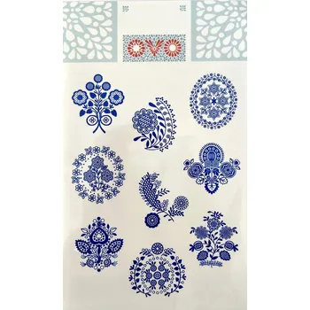 Velikonoční dekorace Obtisky na vejce, OVO, modrotisk