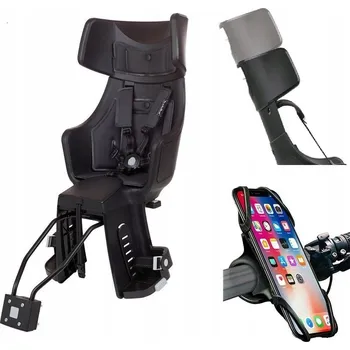 Moto oblečení Zadní dětská sedačka na kolo Bobike 8011300026 černá