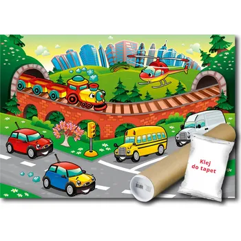 Fototapeta Vliesová fototapeta 312x219 Auta - do pokoje pro kluka + lepidlo