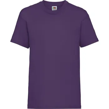 Chlapecké kalhoty Fruit of the Loom Tričko Kids Valueweight T, krátký rukáv, dětské COT161033350a4-purple Purpurová 116