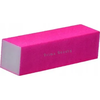 Leštící BLOK LEŠTIČKA PILNÍK čtyřstranný na manikúru nehtů NEON růžový