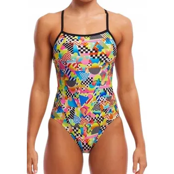 Dámské plavky Plavky FUNKITA Junk Yard - Jednodílné, úzká ramínka, velikost 12 (UK34) M