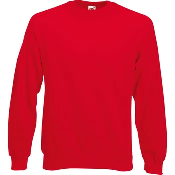 pracovní mikina Fruit of the Loom Mikina Classic Raglan Sweat, raglánová COT16221600403-red L Červená
