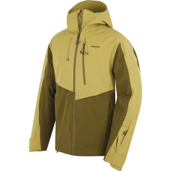 Husky Pánská lyžařská bunda Mistral M S, khaki/dk. khaki