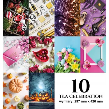 Fotopozadí 10 x FOTO POZADÍ CELEBRATION, 29,7 cm x 42 cm, matné, NEHTY