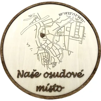 Žertovný předmět GRAVENO Naše OSUDOVÉ místo