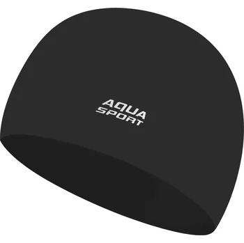 Plavecká čepice pro dospělé Silikonová Aqua-sport černá