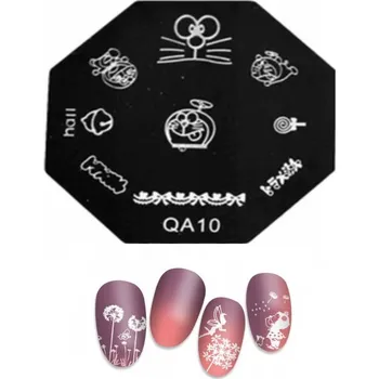 ŠABLONA NA RAZÍTKA NA NEHTY ZDOBENÍ HYBRIDNÍCH NEHTŮ PLÍŠEK VÝPRODEJ