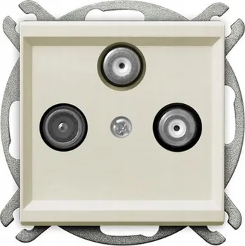 Elektrická zásuvka Anténní zásuvka nástěnná Ospel béžová