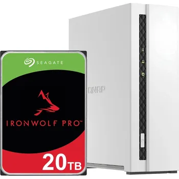 NAS server pro ukládání souborů Qnap TS-133 20TB Seagate IronWolf PRO