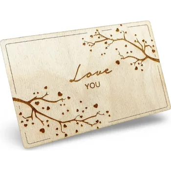 GRAVENO Dřevěný pohled z Lásky