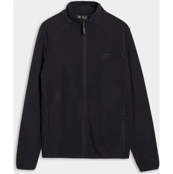 Pánská mikina Pánská fleecová mikina 4F 4FWSS25TFLEM304 DEEP BLACK XXL