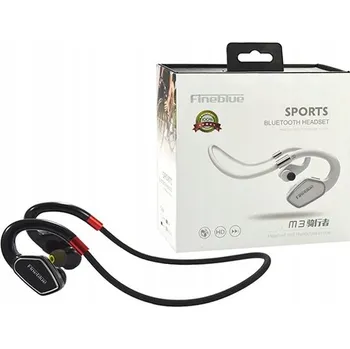 Sluchátka SLUCHÁTKA DO UŠÍ BLUETOOTH FINEBLUE MAX SPORT 300 M3 ČERNÁ KANÁLOVÁ #2282