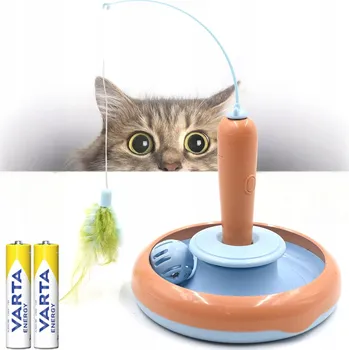 Hračka pro kočku VEDO4PET Interaktivní Hračka pro kočky Interaktivní rotující hračka pro kočky s míčkem, bezpečná na baterie