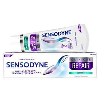 zubní pasta Sensodyne Clinical Repair Active Clean zubní pasta s fluoridem