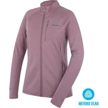 Dámská mikina Husky Dámská mikina z merino vlny Alou L XL, lt. fd. wine