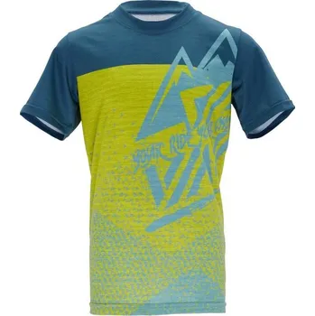 Cyklistické oblečení Silvini dětský dres CD2283 denni, blue-neon dětské velikosti: 158-164