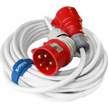 Napájecí kabel Hilark jednoduchý Prodlužovací Kabel 2 m 1 ks zásuvky bílý