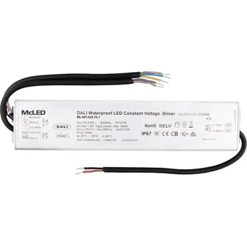 Napájecí zdroj pro osvětlení Napájecí zdroj 150W, DC24V/6,25A, IP67, řízení DALI a tlačítko