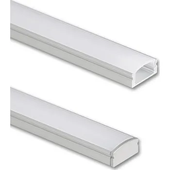 LED páska Přisazený hliníkový profil PH2 17x7mm bez difuzoru 2m