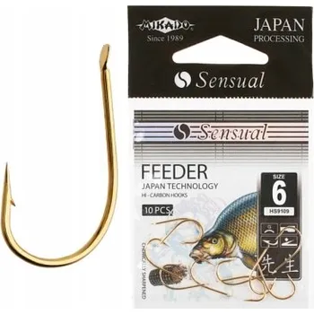 Rybářský háček Háčky s protihrotem Mikado Sensual FEEDER 9307F 10 ks