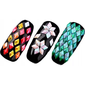 Holografické ozdoby na nehty JafraNails růžové