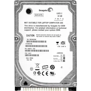 Interní pevný disk SEAGATE LD25.2 40GB 5.4K 2MB ATA 2.5'' ST940210A