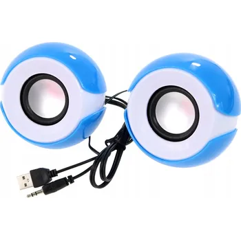 Sada reproduktorů 2.0 Perfectlife Počítačové reproduktory 5 W, modré