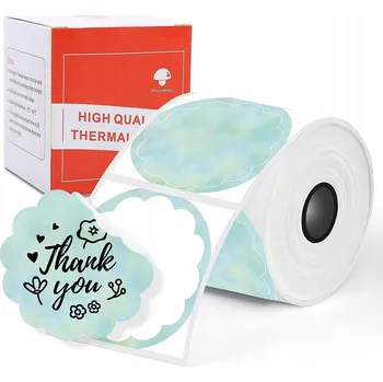 Samolepící etiketa Samolepicí štítky pro Phomemo M110 M120 M200 M220 M221 - motiv obláčky, 50x50 mm