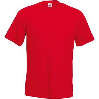pracovní tričko Fruit of the Loom Tričko Super Premium T, krátký rukáv, pánské COT16104400404-red XL Červená