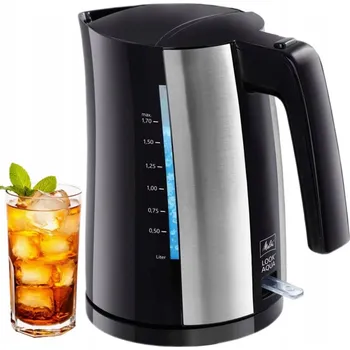 Rychlovarná konvice Rychlovarná konvice bezdrátová MELITTA 2400W černá VELKÁ