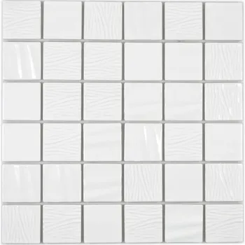 Obklad Keramická mozaika WzorcowniaStudio 29,5 x 29,5 cm bílá