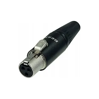 Audio kabel Mini XLR samice konektor Rean Neutrik RT3FC-B